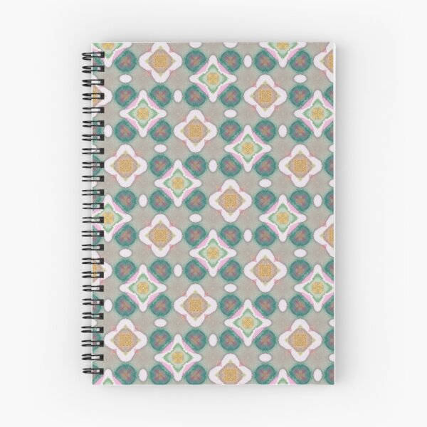 Item preview, Emerald Teal Rose Pink Ochre Gold Pythagorean Tile Pattern Mandala - Throw Pillow designed and sold by ArithraStudio.