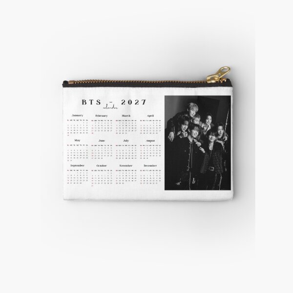 Item preview, BTS calendar 2027 - arirang - black n white group pic - landscape  designed and sold by moteesshop.