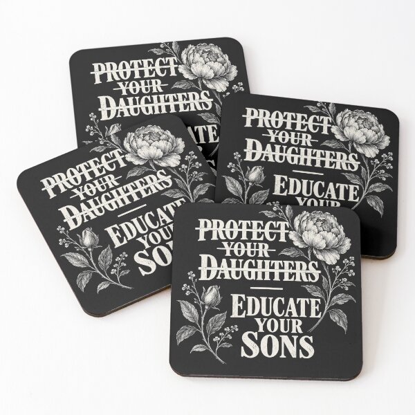 Item preview, Funny Protect Your Daughters Educate Your Sons Floral Feminist Quote designed and sold by will freed18.