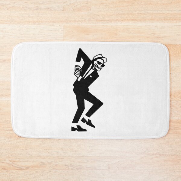 Item preview, Skanking Rude Boy Skeleton - Ska Dancing Skull designed and sold by Douglystuff.