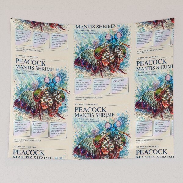Item preview, Peacock Mantis Shrimp Prism Reef Marine Life Art designed and sold by KenworksDigital.