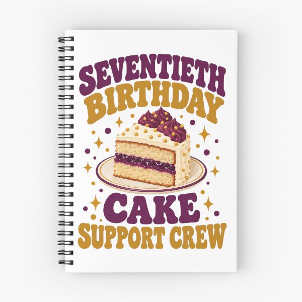 Item preview, Seventieth Birthday Cake Support Crew designed and sold by Katalice Design.