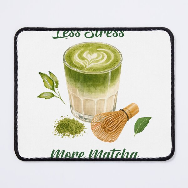 Item preview, Less Stress More Matcha Cute Iced Latte  designed and sold by SoukaArtStore.