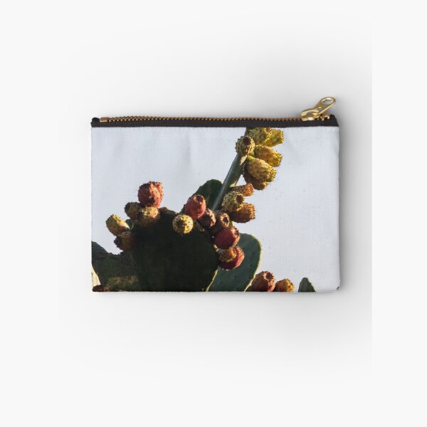 Item preview, Prickly Pear Cactus With Ripening Fruit Against Clear Sky in Warm Natural Light designed and sold by Nmallia.