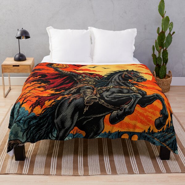 Item preview, Headless Horseman Under a Blood Moon designed and sold by orange-grape.