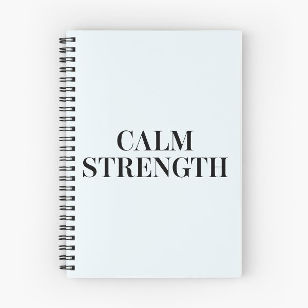 Item preview, Calm Strength – Minimalist Fitness Motivation Quote designed and sold by Jollys-ArtShop.