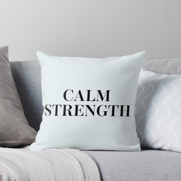 Item preview, Calm Strength – Minimalist Fitness Motivation Quote designed and sold by Jollys-ArtShop.
