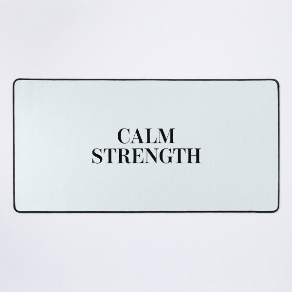 Item preview, Calm Strength – Minimalist Fitness Motivation Quote designed and sold by Jollys-ArtShop.