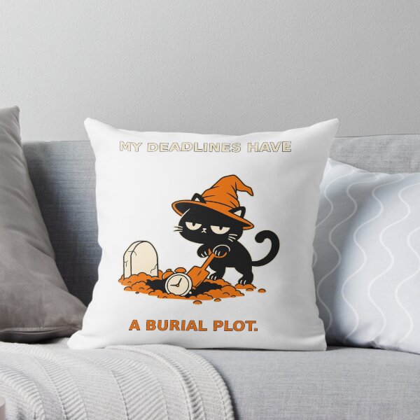 Item preview, Gravedigger cat on Halloween designed and sold by Honu2025.