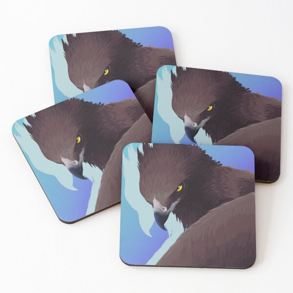 Item preview, A majestic hawk scans the ground with piercing eyes. designed and sold by CptSparkles.