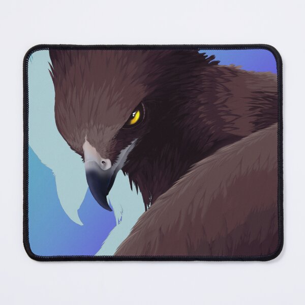 Item preview, A majestic hawk scans the ground with piercing eyes. designed and sold by CptSparkles.