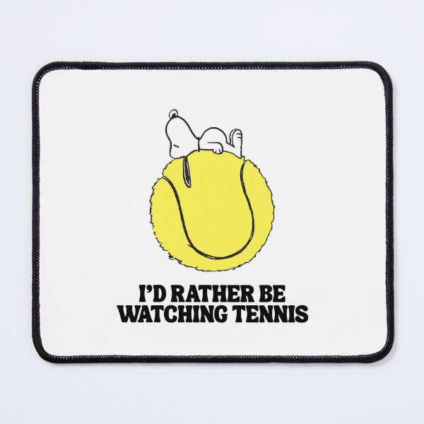 Item preview, Snoopy - I'd Rather Be Watching Tennis designed and sold by Willow-And-Ivy.