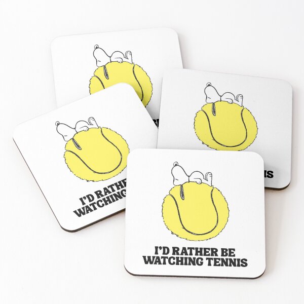 Item preview, Snoopy - I'd Rather Be Watching Tennis designed and sold by Willow-And-Ivy.