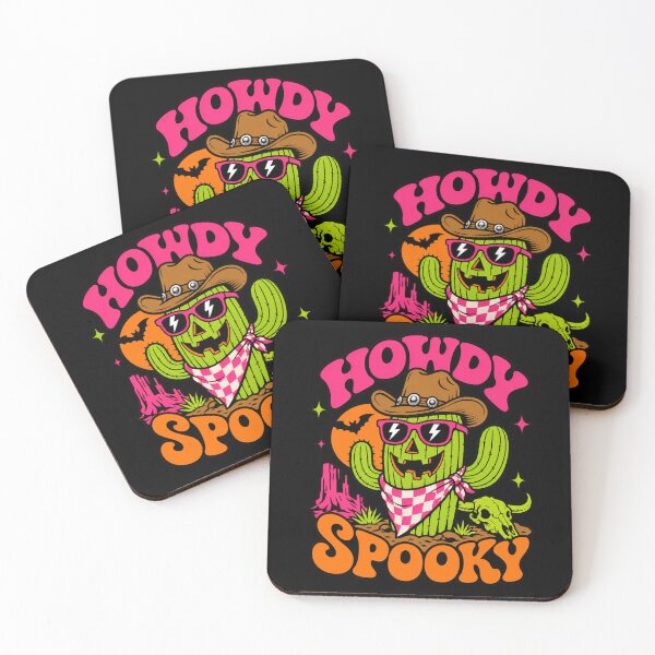 Item preview, Howdy Spooky Retro Cowboy Cactus Halloween designed and sold by Design Vibras.