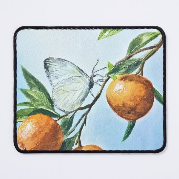 Item preview, Oranges and Butterfly Watercolor designed and sold by evamajor.