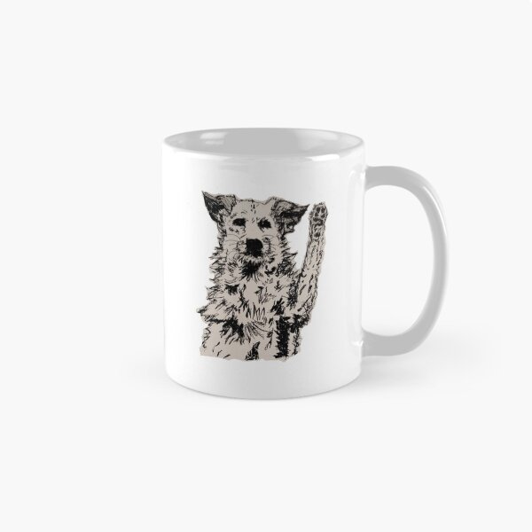 Item preview, Terrier Dog Waving | Hand-Drawn Line Art designed and sold by EcologicalArt.