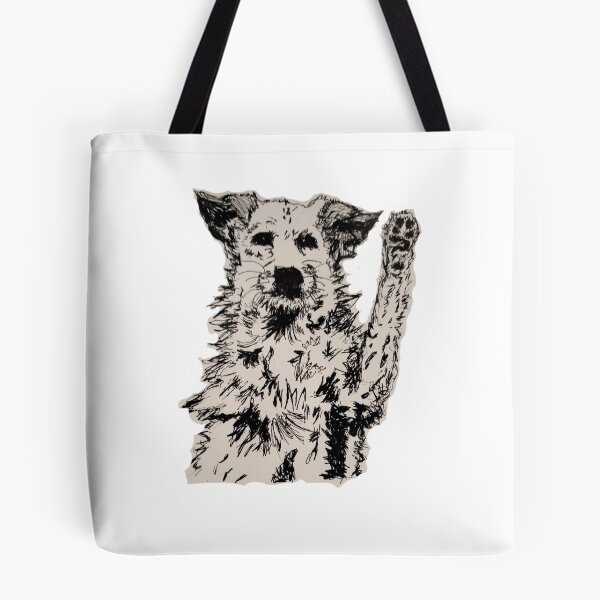 Item preview, Terrier Dog Waving | Hand-Drawn Line Art designed and sold by EcologicalArt.