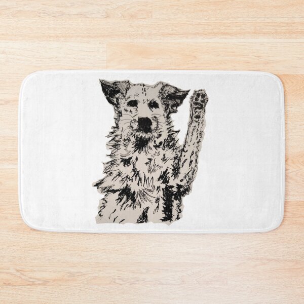Item preview, Terrier Dog Waving | Hand-Drawn Line Art designed and sold by EcologicalArt.