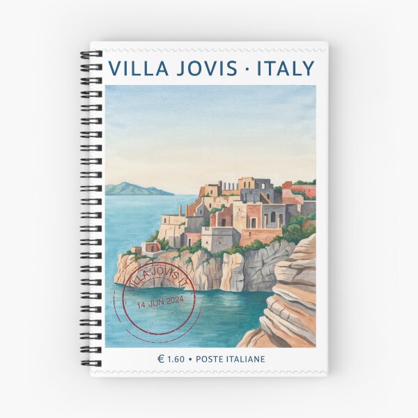 Item preview, Villa Jovis Capri Italy Roman Ruins Stamp Art designed and sold by stickercuffs.