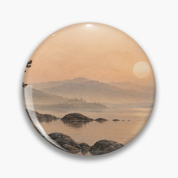 Artikelvorschau, Scandinavian Sunset Lake Landscape entworfen und verkauft von NordenPosters.