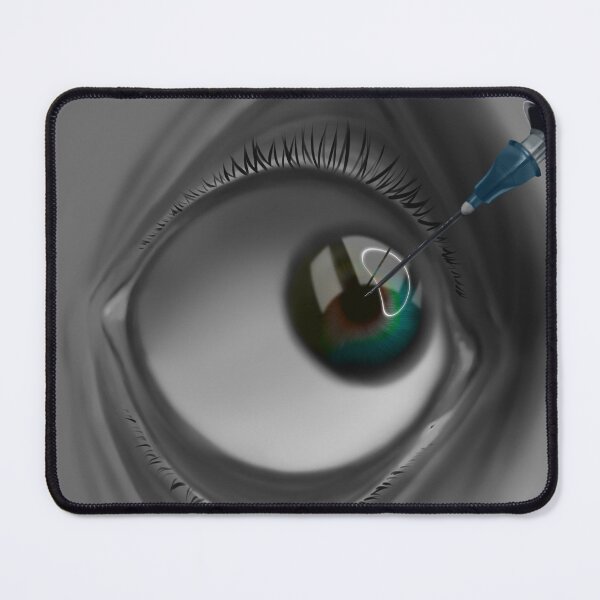 Item preview, A vulnerable eye held open as a syringe approaches designed and sold by CptSparkles.