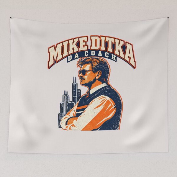 Aperçu de l'œuvre Mike Ditka créée et vendue par creativecolage.