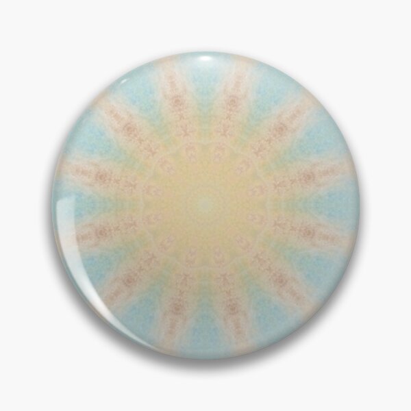 Item preview, Pale Aqua Sunlit Gold Hexagonal Tile Pattern Mandala - Duvet Cover designed and sold by ArithraStudio.