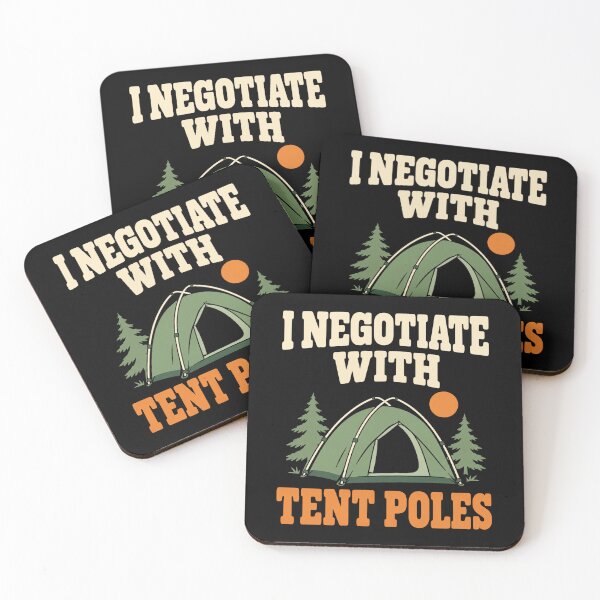 Item preview, Tent Pole Negotiator Camping Humor designed and sold by Katalice Design.