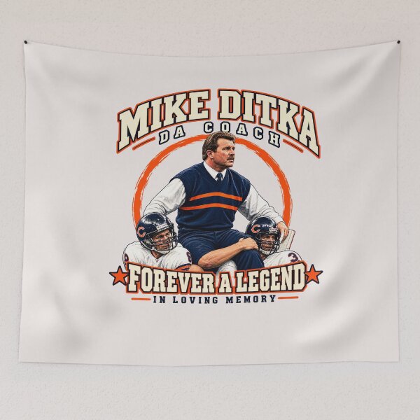 Aperçu de l'œuvre Mike Ditka créée et vendue par creativecolage.