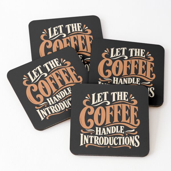 Item preview, Coffee Handles Introductions Typography Humor designed and sold by Katalice Design.