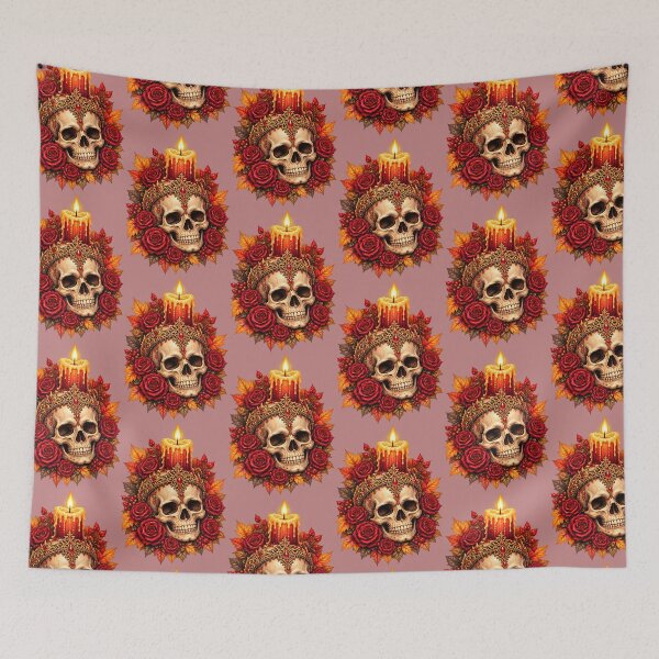 Item preview, Gilded Candle Skull – Victorian Gothic Halloween designed and sold by Clothes With Smiling Animals Walt Gral.
