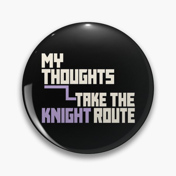 Item preview, Knight Route Chess Thinking Typography designed and sold by Katalice Design.