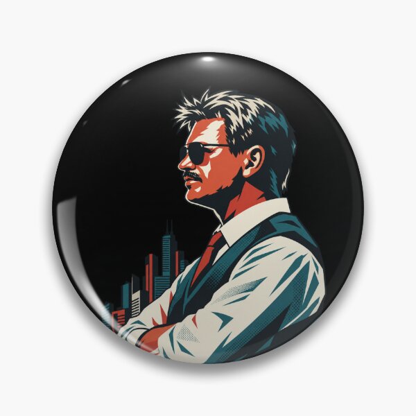 Item preview, Mike Ditka Side Profile Portrait City Backdrop designed and sold by bootycatclube.