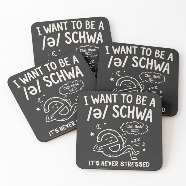 Item preview, I Want To Be  A Schwa  designed and sold by BeansterNL.