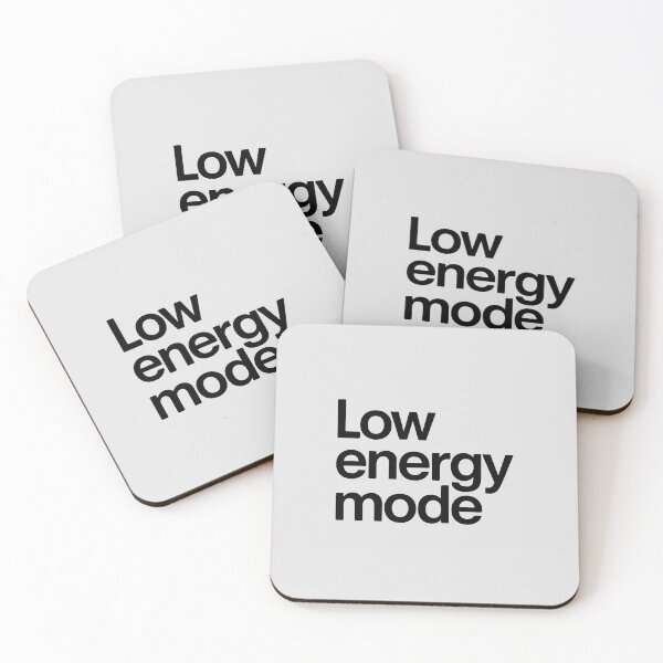 Item preview, LOW ENERGY MODE – Funny Minimalist Introvert Quote designed and sold by Jollys-ArtShop.
