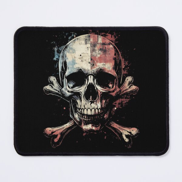 Item preview, Digital Glitch Skull and Crossbones designed and sold by ERODED SELF.