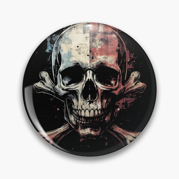 Item preview, Digital Glitch Skull and Crossbones designed and sold by ERODED SELF.