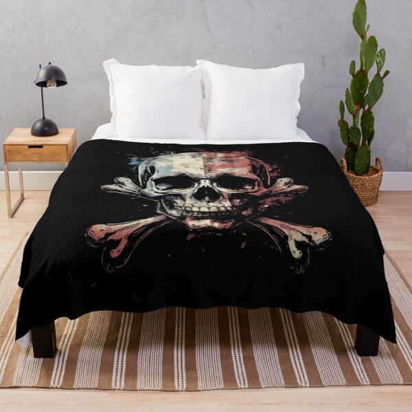 Item preview, Digital Glitch Skull and Crossbones designed and sold by ERODED SELF.