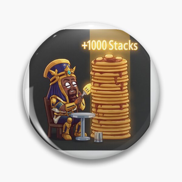 Item preview, Funny Nasus Stacking Pancakes Poster - League of Legends Top Lane Meme Art Print designed and sold by GGDesigns1.