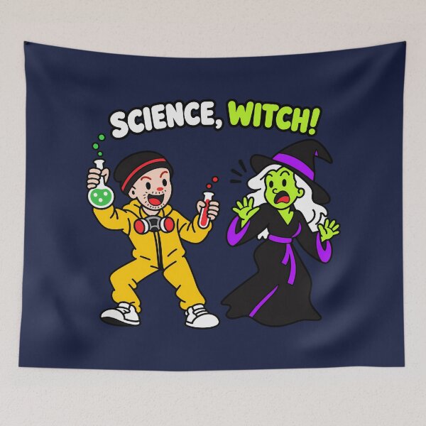 Aperçu de l'œuvre Science, Sorcière ! – Parodie humoristique de dessin animé d'Halloween faisant référence à une série télévisée créée et vendue par Douglystuff.