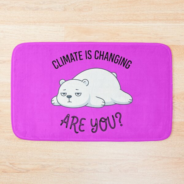 Item preview, Lazy Polar Bear Climate Awareness Cartoon designed and sold by matrixvip.