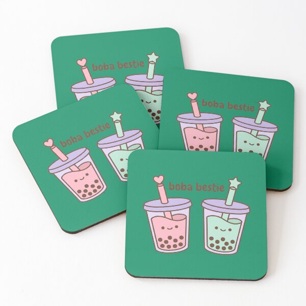 Item preview, Double bubble boba bestie tea designed and sold by Soft Strength Studio.