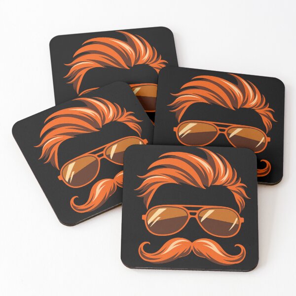 Artikelvorschau, Mike Ditka Orange Sonnenbrille Schnurrbart Abstraktes Symbol entworfen und verkauft von bootycatclube.