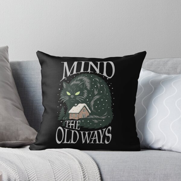Item preview, Mind the Old Ways Witchy Black Cat Folk Horror Design 2 designed and sold by FaeryNuff.