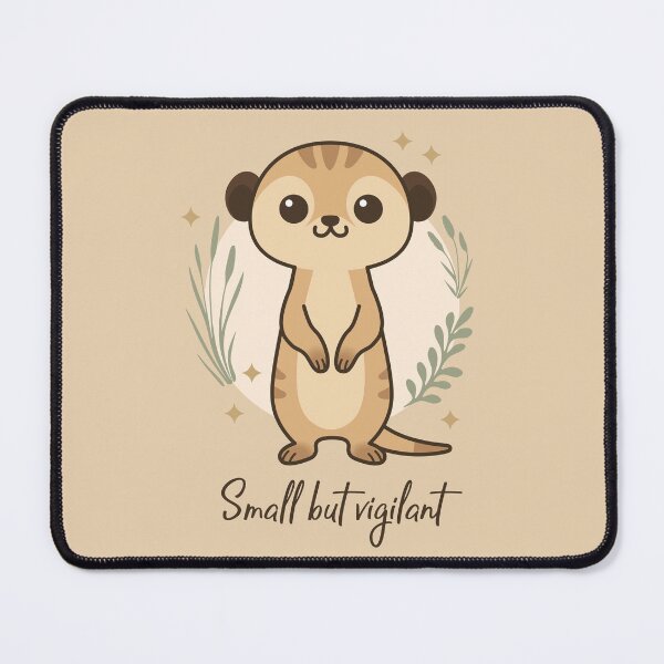Item preview, Kawaii Meerkat – Small but Vigilant designed and sold by Giulia Belfiori.