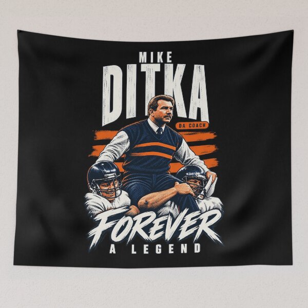 Item preview, Mike Ditka Forever a Legend Players Stadium Scene designed and sold by bootycatclube.