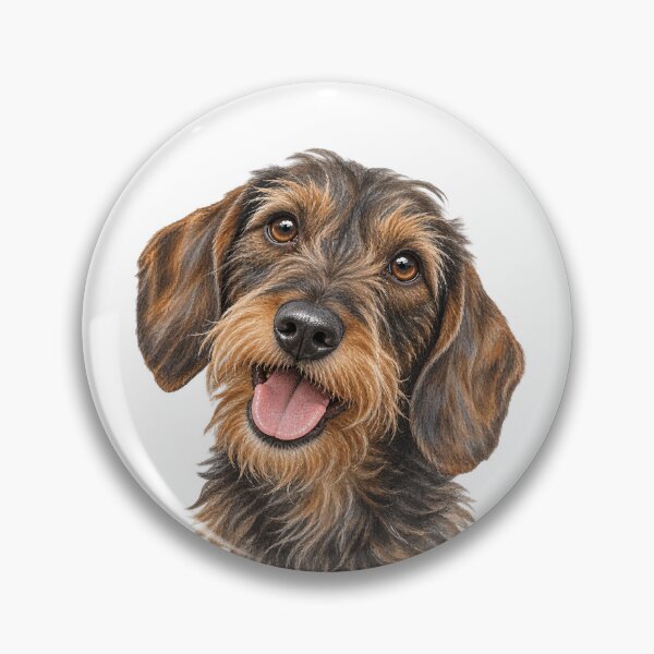 Item preview, Wirehaired Dachshund Portrait – Spirited & Mischievous Dog Art designed and sold by Greenview-Gifts.