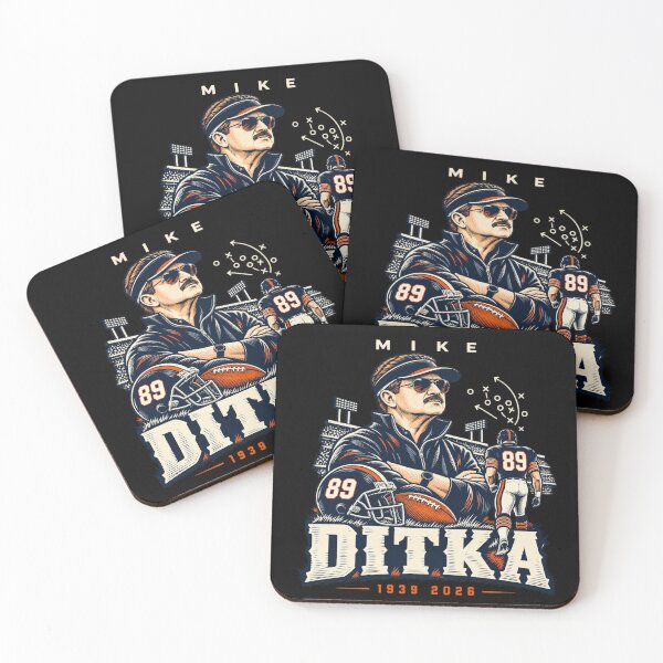 Artikelvorschau, Mike Ditka 1939–2026 Trainervisier-Stadion-Ehrung entworfen und verkauft von bootycatclube.