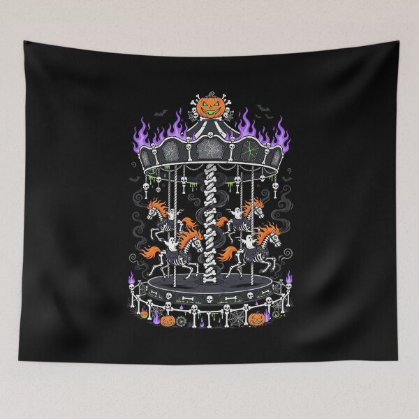 Item preview, The Cursed Carousel — One Ride After Midnight - Halloween  designed and sold by DibujandoPorfa.