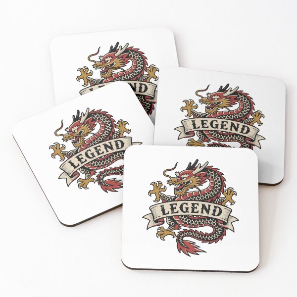Item preview, Neo-Traditional Eastern Dragon Tattoo Flash - Legend - Vintage Bold Mythological Art designed and sold by cannsuh.